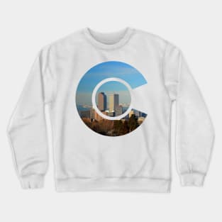 Denver, Colorado Skyline C Photo Crewneck Sweatshirt